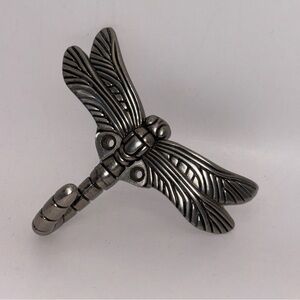 Silver Dragonfly wall hook